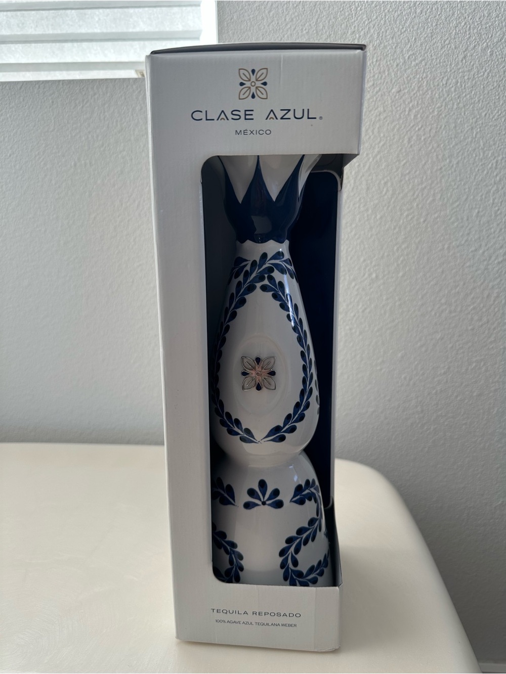 Claze azul empty tequila bottle 750 ml